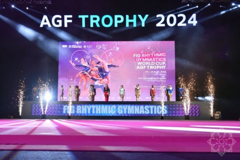 Azərbaycan gimnastları bədii gimnastika üzrə FIG Dünya Kubokunda bürünc medal qazanıblar [FOTOLAR]